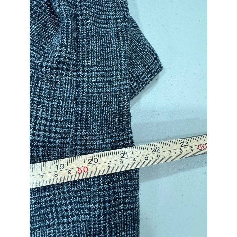 Corneliani Mens Grey Glen Plaid Three Button Sport Coat Blazer 40R